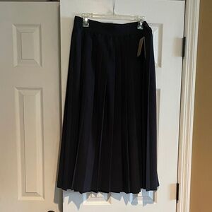 Nike Black/Slate Pleated Midi Skirt - Dry-Fit